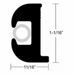 Taco Metal V11-0809BKA Flexible Black Vinyl Rub Rail 1-1/16"X50' Marine Boat. Fixed Price $184.10.