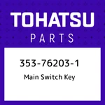 353-76203-1 Tohatsu Main Switch Key 353762031, New Genuine Oem Part. Fixed Price $18.47.