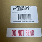 Mercury Quicksilver 27-809748A1 Gasket Set Oem Nos. Fixed Price $64.00.