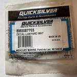 Quicksilver Mercury Oem Lanyard Decal 8M0087765 (R2889,63B). Fixed Price $5.00.