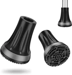 Supregear 3/4" Cane Tips (2-PACK), Heavy Duty Rubber Anti-slip Black+grey. Fixed Price $18.99.