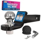 Inch Hitch Mount Kit With Trailer Ball, Pin And 2" Drop 3/4" Rise. Fixed Price $58.96.