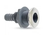 Whitecap S-3801 Stainless Steel/nylon 3/4 Straight Thru-hull Fitting With Barb. Fixed Price $12.95.