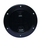 Beckson 4" Smooth Center Screw-out Deck Plate Black (DP40-B). Fixed Price $25.00.
