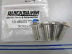 *new Oem* (lot Of 4) 0770 Mercury Quicksilver Screw 10-4000377. Fixed Price $11.00.