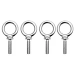 Qwork 3/8"-16 Machinery Eye Bolts, 4 Pcs 316 Stainless Steel Marine Pack. Fixed Price $17.99.
