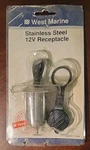 West Marine Stainless Steel 12V Receptacle W/ Cap 371849 - Ln. Fixed Price $11.99.