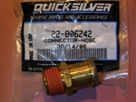 Mercury Quicksilver 22-806242 Hose Connector Brand New Oe Very Fast Shipping!!!!. Fixed Price $58.99.