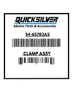 Quicksilver Clamp Assy 54-65783A2*. Fixed Price $9.00.