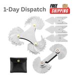Qwork 5 Piece Thread Pitch Gauge Set Stainless Steel Sae Metric. Fixed Price $24.45.