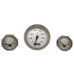 Faria Boat Gauge KTF020B Kronos Silver Rinker (set Of 3). Fixed Price $168.30.