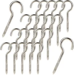 50PCS Heavy Duty 2 Inch Metal Cup Hook - Round End Self Tapping Screw Silver. Fixed Price $14.41.