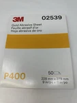New 3M 02539 Gold Abrasive Sheet, 400 Grit, 2539, 50 Sheets Fast Free Shipping. Fixed Price $54.99.