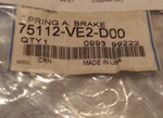 Honda Nos Oem 75112-VE2-D00 Spring A, Brake. Fixed Price $8.99.