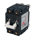 Blue Sea Systems C-series White Toggle Circuit Breaker, Double Pole 100A Ac. Fixed Price $138.94.