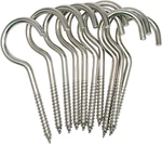Axe Sickle 4 Heavy Duty Large Screw Hook Ceiling Cup Inch, Silver. Fixed Price $13.09.