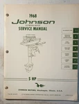 1968 Johnson JM-6803 5 Hp Outboard Service Manual. Fixed Price $24.95.