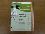 1974 Johnson 9.9 Hp Outboard Service Manual Jm 7404. Fixed Price $29.99.