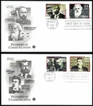Us 3061-64 Pioneers Of Communication 32C Fdc's Feb 22 1996 Pcs F3064A-1. Fixed Price $6.50.