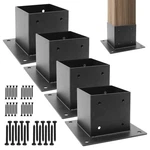 4 X Post Base(inner Size 3.6"), Heavy Duty Steel Anchor, Deck P.... Fixed Price $56.37.