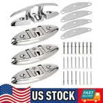 4 Pack 6" Boat Folding Cleats 316 Stainless Steel Flip-up Marine Dock Rope. Fixed Price $65.99.