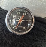 Vintage Untested Sea Boat Marine Speedometer 45 Mph. Fixed Price $39.00.