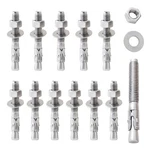 Lionmax Stainless Steel Concrete Anchor Bolts 3/8" Inch, 12PACK Wedge Anc.... Fixed Price $28.91.