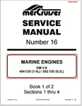 1996 Mercury Mercruiser Service Manual Number 16 Part No. 90-823224-2 796 Usb. Fixed Price $19.95.