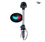 Pactrade Marine Led Green Red Navigation Bow Light 12" SS304 Pole 2-PRONG Base. Fixed Price $44.95.