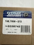 Oem Brp Evinrude Johnson Trim Tab 0338742 New Nos. Fixed Price $33.00.