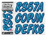 Stiffie Whipline Solid WLS36 Skyblue Navy Boat Number Decal Registration Sticker. Fixed Price $23.95.