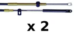 2 Pack 18 Ft Xtreme Control Cables Fits Mercury, Mariner, Mercruiser And Force. Fixed Price $173.39.