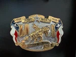 Fort Worth 150TH Anniversary Belt Buckle 1849-1999 Soli Brass Western. Fixed Price $15.00.