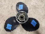 Aluminum 12 1/2" X 8P Quicksilver Black Diamond Prop, 2060R 8, 13 Spline, P8362. Fixed Price $40.00.