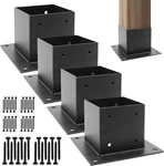 4 X Post Base(inner Size 3.6"), Heavy Duty Steel Anchor, Deck. Fixed Price $65.85.