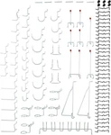 National Hardware S819-841 CD8377 Peg Board Hook Kit ZINC,51-PIECE. Fixed Price $22.99.