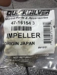 Quicksilver 47-16154 3 Water Pump Impeller New Oem Mercury Marine. Fixed Price $15.00.