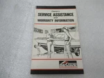 PM197 Mercruiser Service Assistance & Warranty Information Manual P/n 90-13534. Fixed Price $14.82.