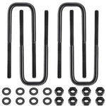4PCS Extended Square Bend U-bolts, 9.5 Long 2.5 Wide 9/16 Threads, Black. Fixed Price $57.11.