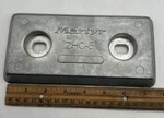 Martyr - CMZHC5AZ Hull Plate Zinc Anode 7 3/4 X. Fixed Price $25.00.