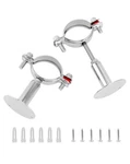 Qwork Adjustable 2" Od Pipe Wall & Ceiling Mount Support 51MM, Pack. Fixed Price $17.37.