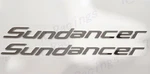 2PCS Chrome Sundancer Letters Emblem Badge For Sea Ray Boat 24.25" Long New Usa. Fixed Price $76.80.