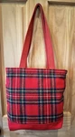 Vtg Ll Bean Boat & Tote Bag Men Tartan Red Plaid 70'S Chris-craft K. Fixed Price $49.99.