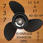 Original 737 Steel Sst 11 3/4X17 Omc Evinrude Johnson Outboard Propeller 390851. Fixed Price $383.71.
