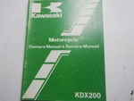 1984 Kawasaki Owners Service Manual 99920-1252-01 KDX200-A2. Fixed Price $69.99.