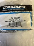 Mercury Quicksilver Valve Check 21-826810 New Oem Nos. Fixed Price $79.79.