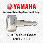 Yamaha Snowmobile Replacement Keys Cut To Your Code 3201 - 3250. Fixed Price $9.95.