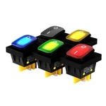 Filn 5PCS 4 Pin Boat Marine Waterproof On Off Dpst Rocker R/G/Y/B/W-12V. Fixed Price $24.08.