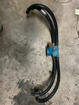 314826 Used Oem Omc Upper And Lower Thermostat Housing, V8. Fixed Price $170.00.