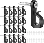 Jeffdad 20PCS Q-hanger Screw Hooks For Outdoor String Lights Patio Wall Hanging. Fixed Price $13.77.